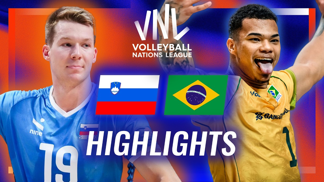 Slovenia 🇸🇮 vs. Brazil 🇧🇷 - Highlights | Week 2 | Men's VNL 2026
