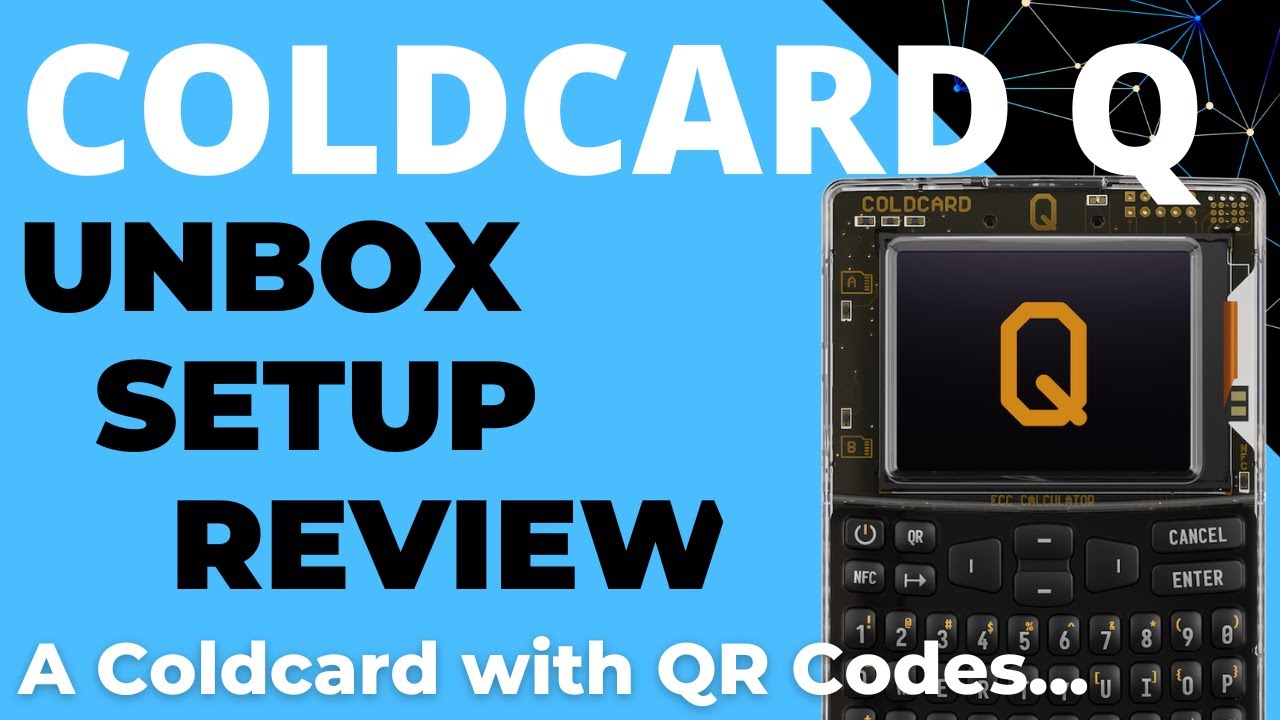 Coldcard Q Bitcoin Hardware Wallet (Unboxing, Setup & Review) Air-Gapped QR Codes + Password Manager
