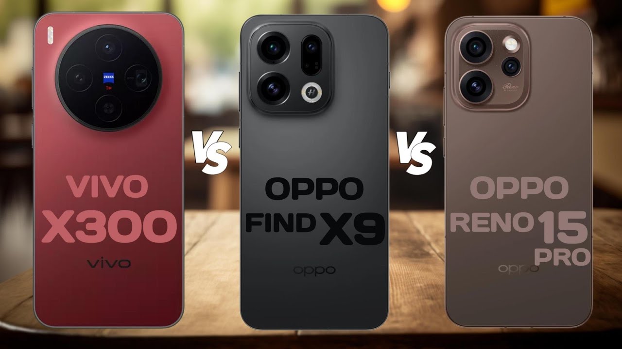 Vivo X300 Vs Oppo Find X9 Vs Oppo Reno 15 Pro 