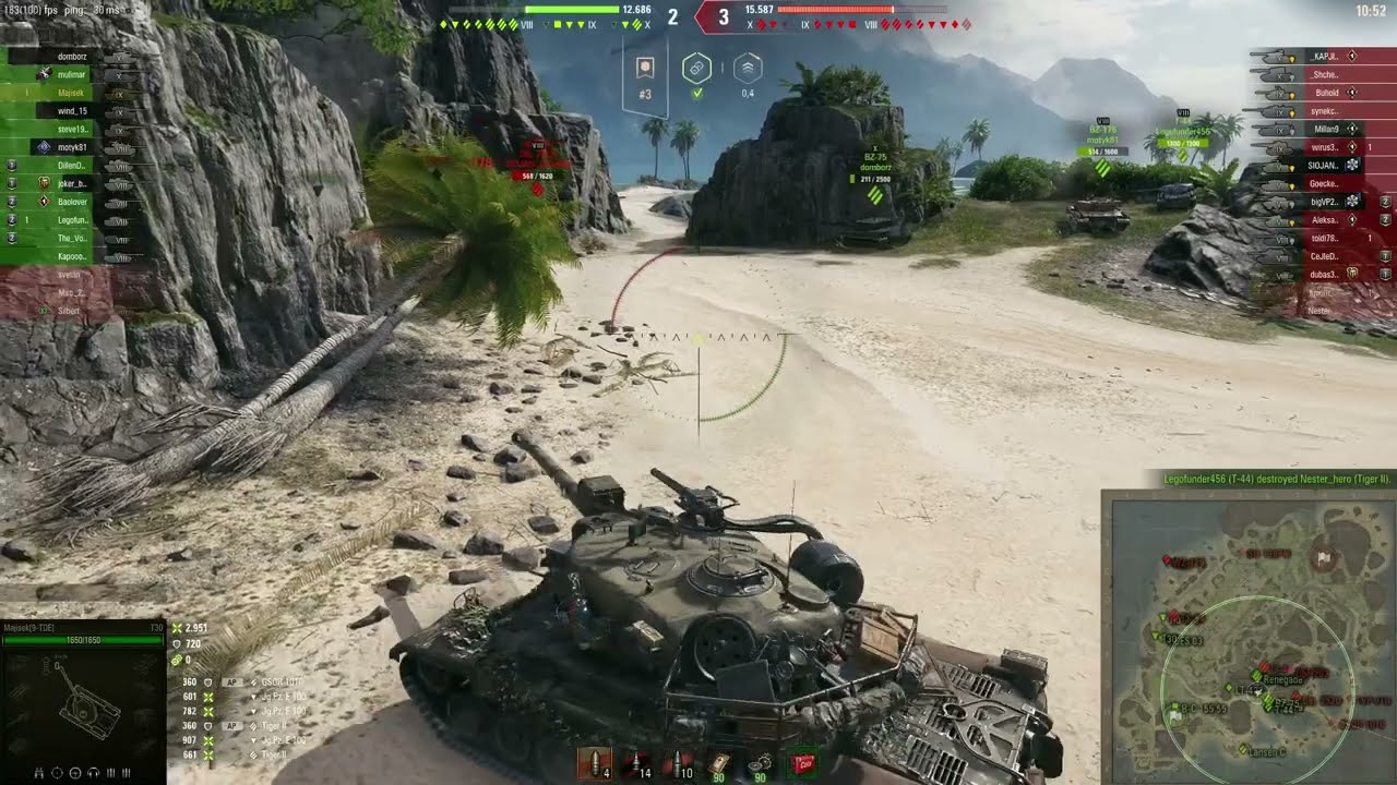 WOT - T30 9 KILLS 7.4K DAMAGE ACE TANKER - World of Tanks