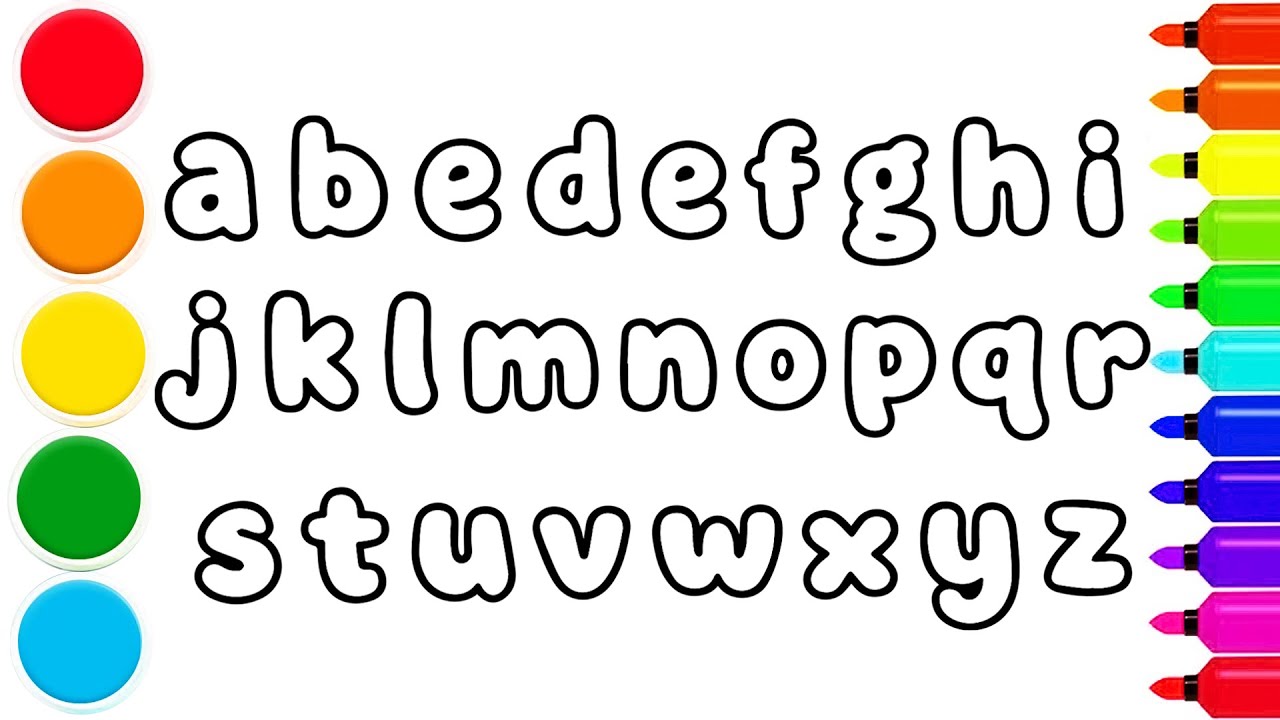 How to Draw a Cute Letters Alphabet | Easy Step by Step Tutorial