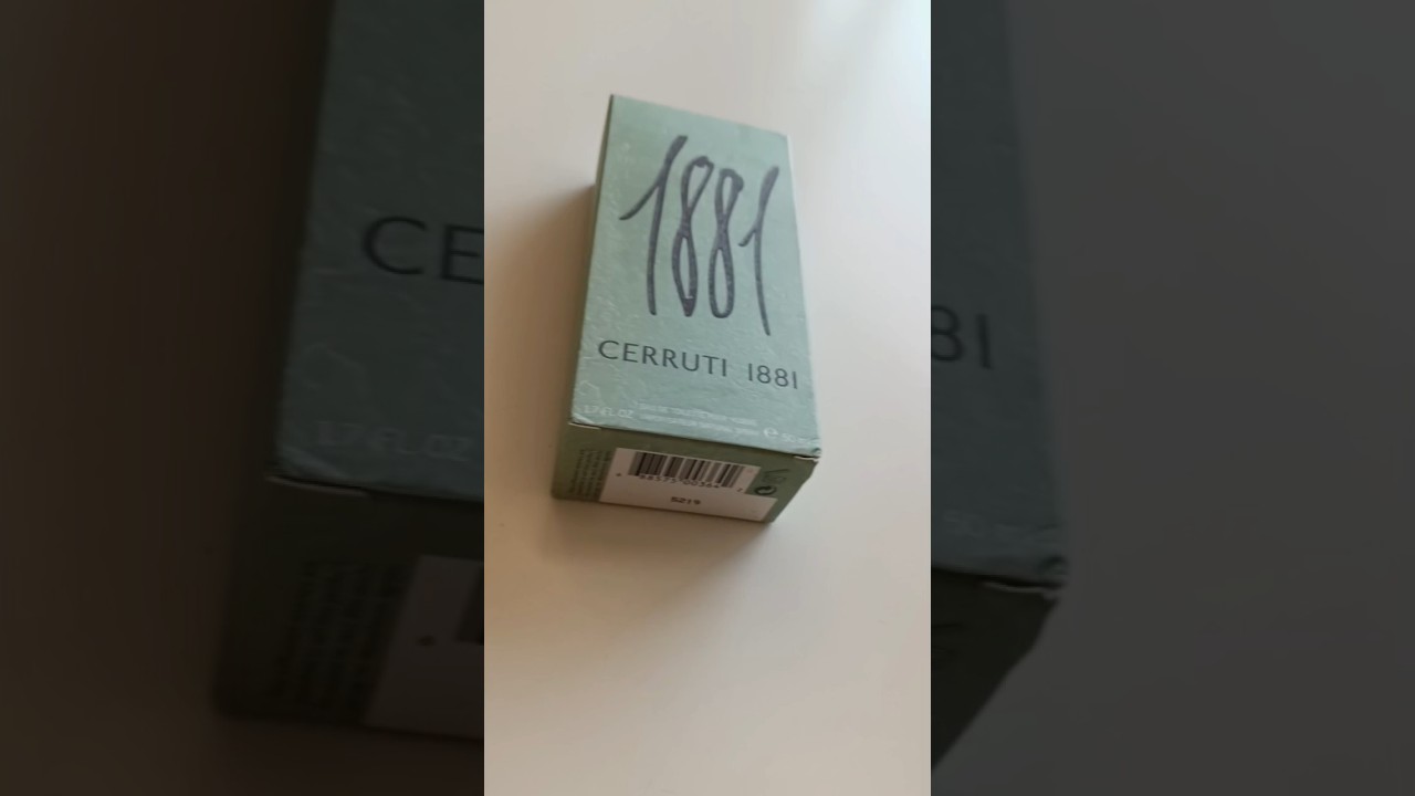 Unboxing Cerruti 1881 From 1990 #cerruti #1881 #italy #classic #masterpiece #unboxing #perfume