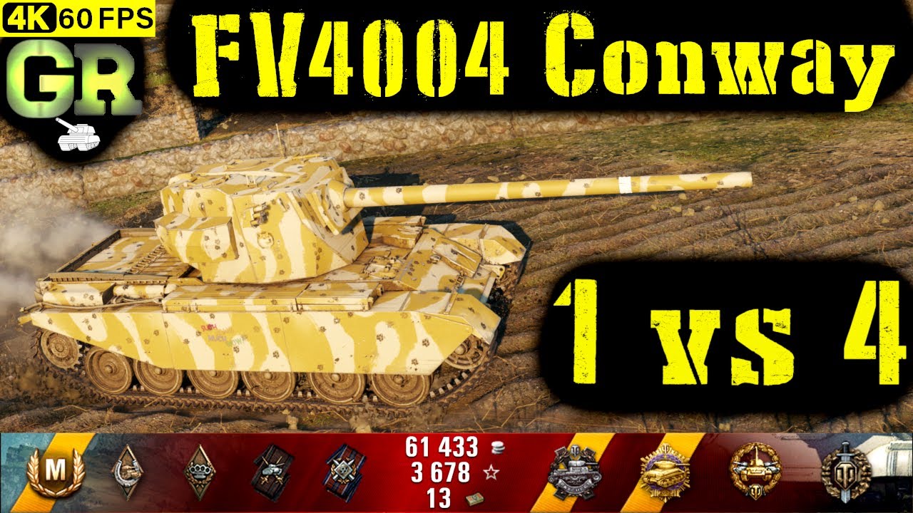 World of Tanks FV4004 Conway Replay - 10 Kills 6K DMG(Patch 1.4.1)