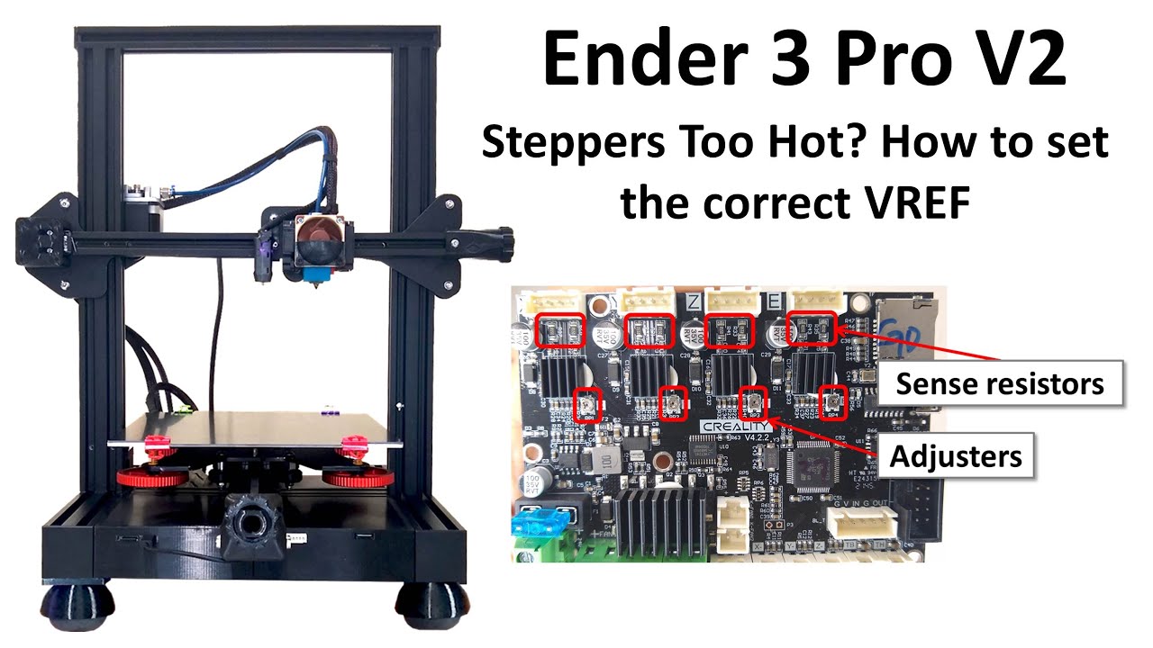 Ender 3 Pro V2 - Steppers too hot? How to set the correct stepper voltages step-by-step