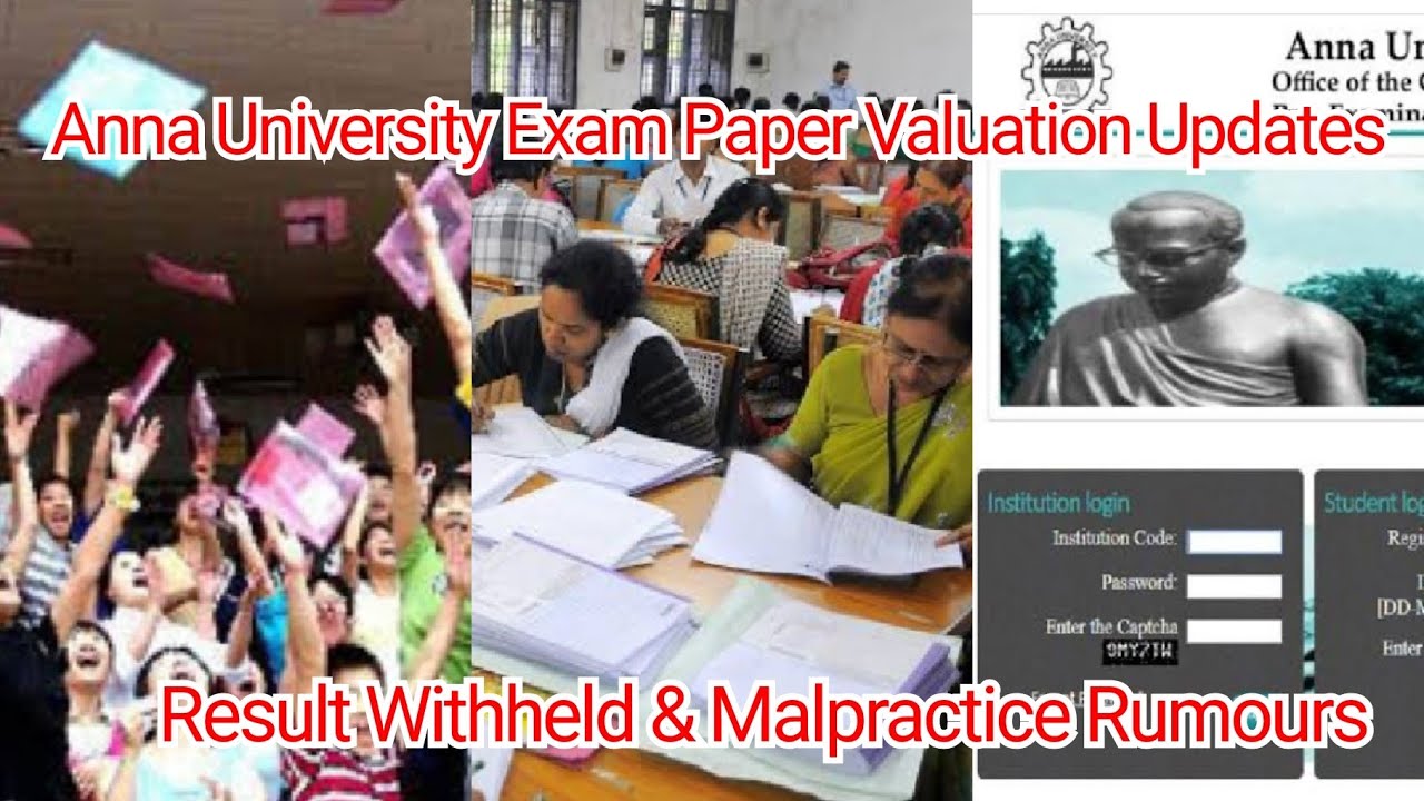 Happy News Exam Paper Valuation Updates for Result of Anna University Students | Educational News.