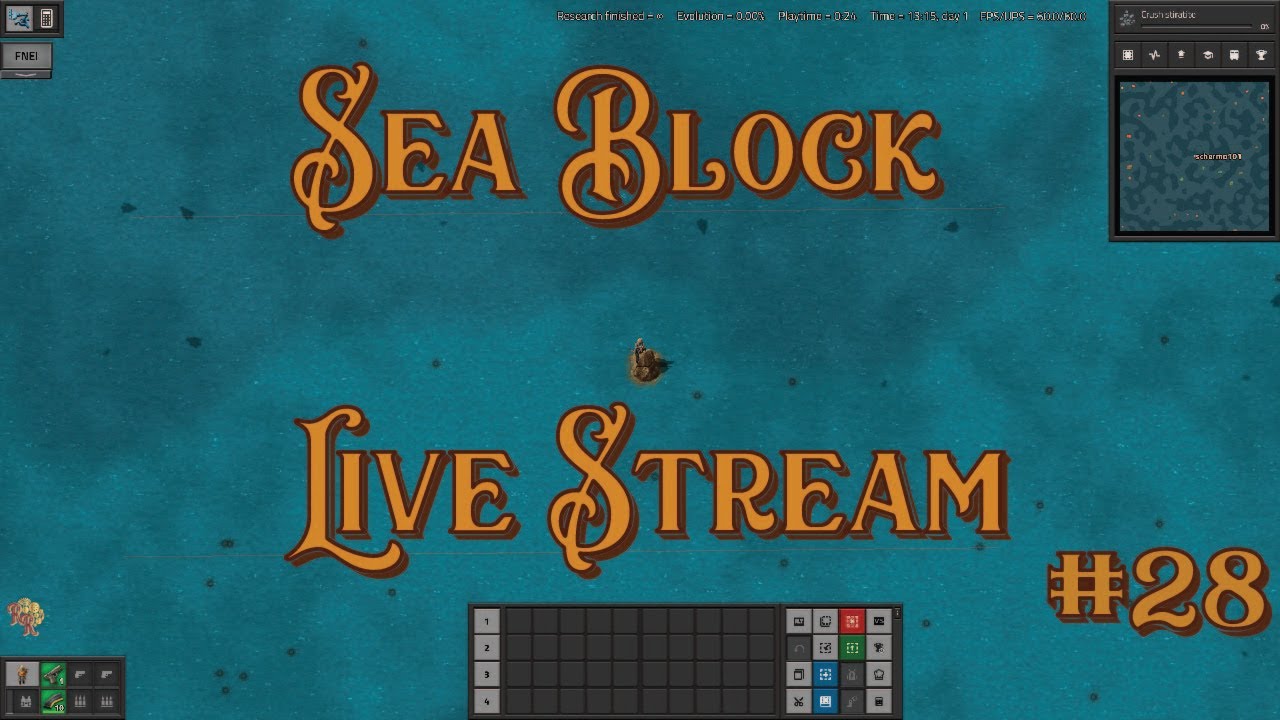 Sea Block Live Stream #28 - Plastic 2 [Modded Factorio]
