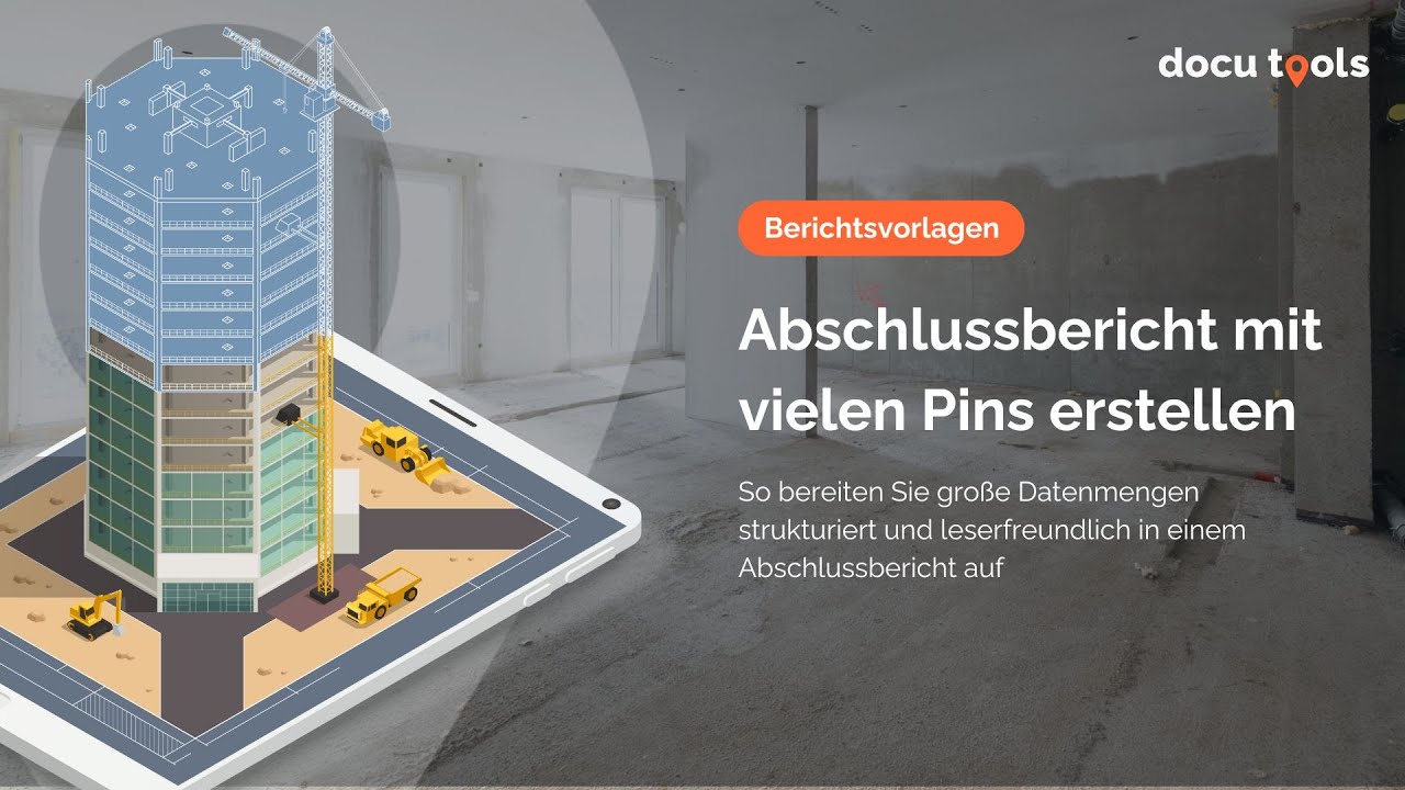Abschlussbericht mit Vielzahl an Pins erstellen