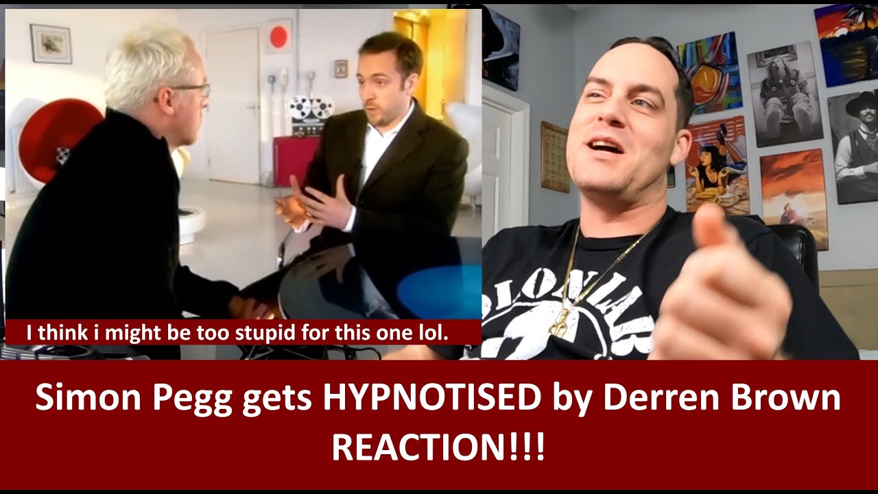 American Reacts How To Hypnotise Simon Pegg - Derren Brown REACTION