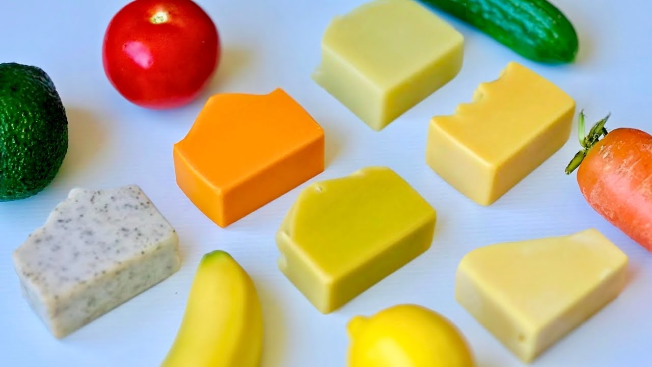 Soap Making Compilation with 6 Popular Fruits and Vegetables
