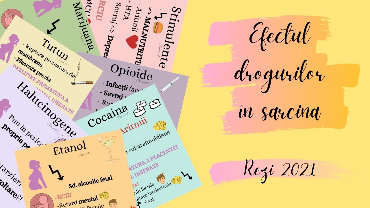 REZIDENTIAT 2021 | Invata cu mine EFECTELE DROGURILOR IN SARCINA | OBSTETRICA