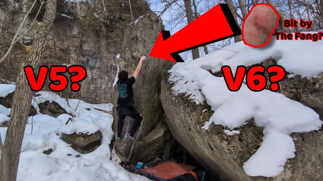 Fang V5 | The Crag Next Door | Burlington, Ontario