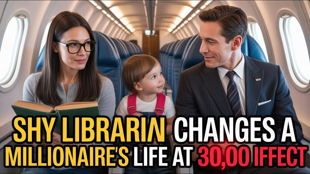 AMAZING TRANSFORMATION: HOW A SHY LIBRARIAN SAVED A MILLIONAIRE'S CRYING DAUGHTER ON A PLANE!
