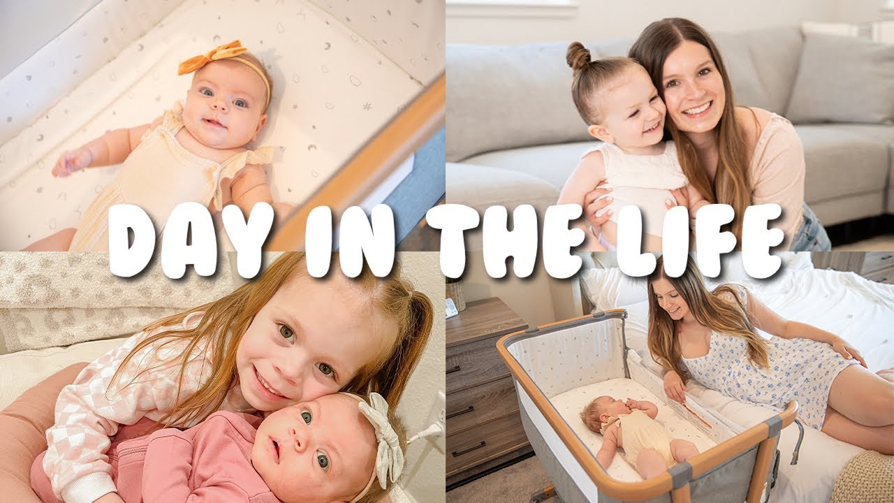 Day in the Life With 3 Kids! (3 month old, toddler, and preschooler)