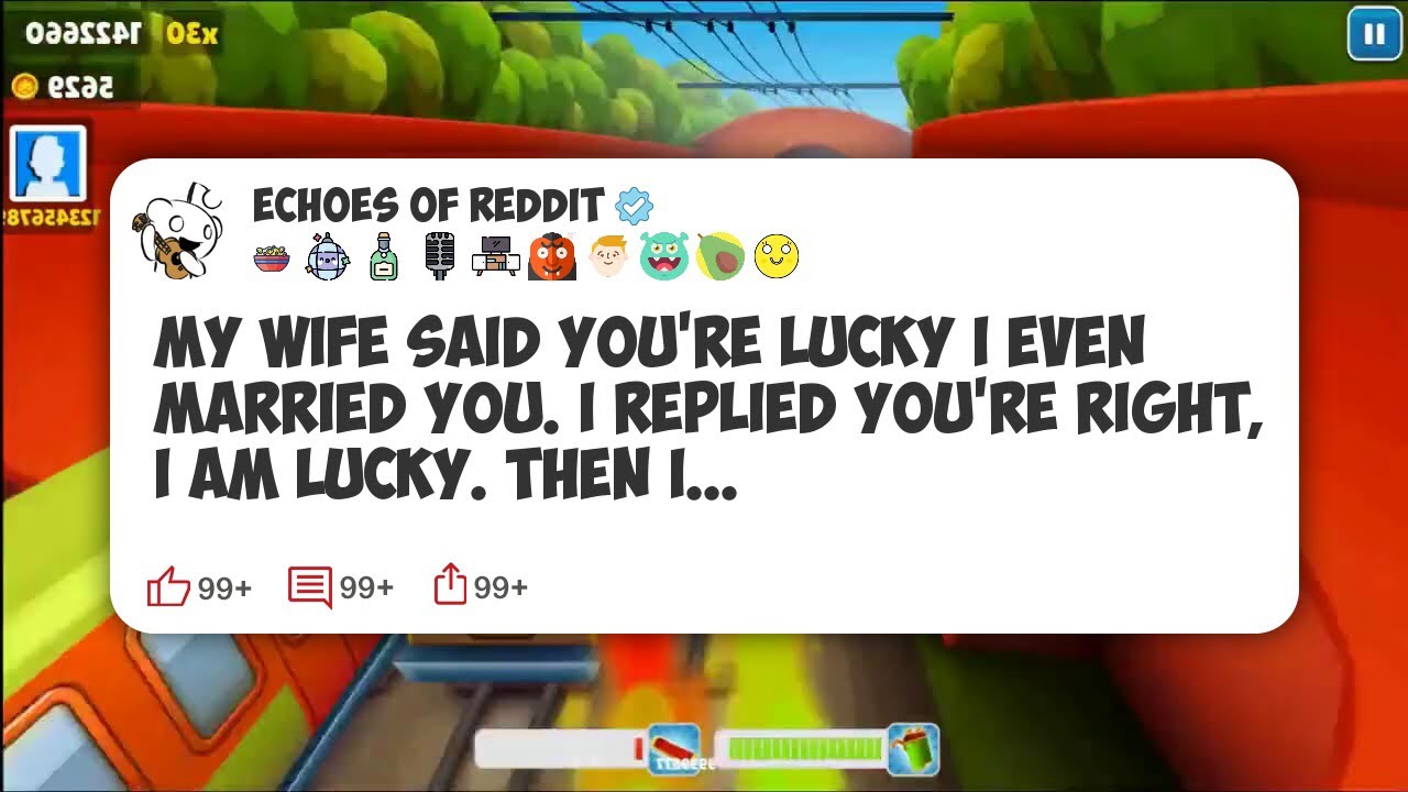 My Wife Said You're Lucky I Even Married You. I Replied You're Right, I Am Lucky. Then I #reddit 