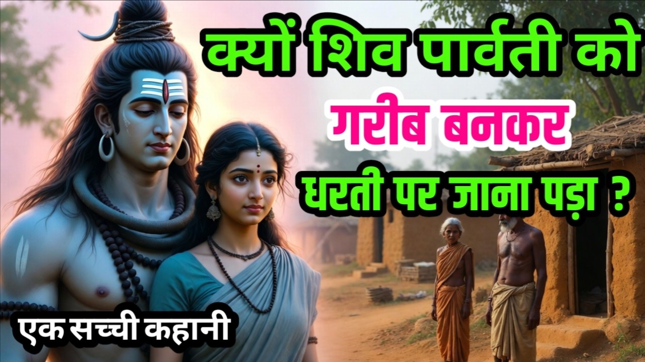 एक सच्ची कहानी | जब शिव पार्वती को गरीब बनकर धरती पर जाना पड़ा | #shivparvati
