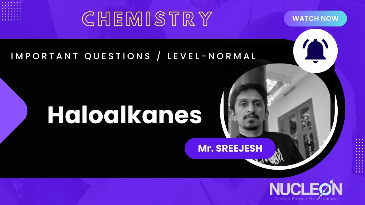 Class 12 CHEMISTRY Important Questions with Solutions Chapter 6 - Haloalkanes and Haloarenes