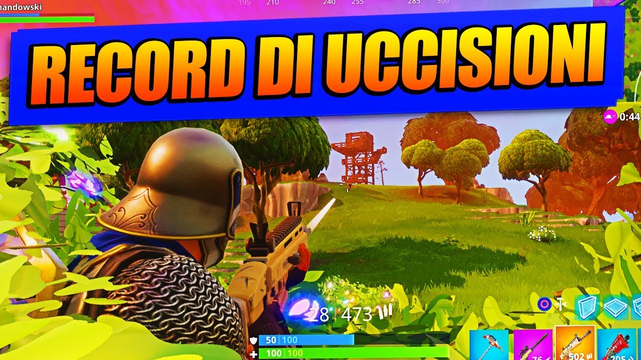 IL MIO RECORD DI UCCISIONI (SOLO) SU FORTNITE - Lama Laggante in SOLO