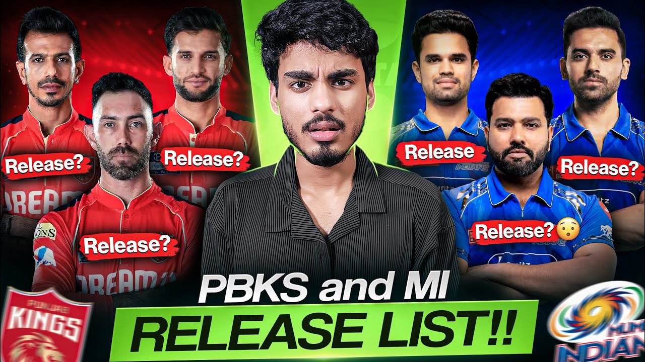 IPL 2026 : My Punjab Kings and MI Possible Release Players List | Cric Point