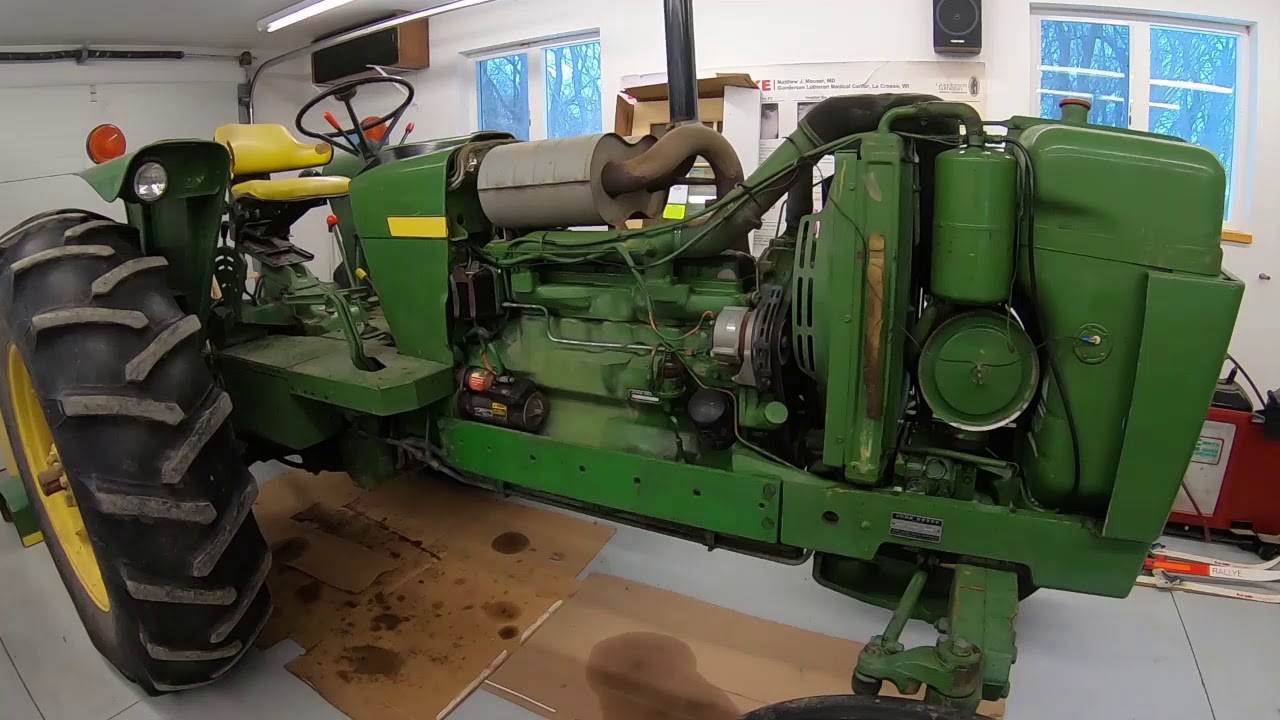 Replacing the temp sender for the temperature gauge on John Deere 2840.
