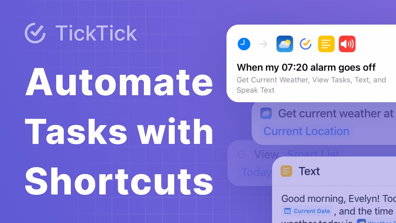 Boost Your Productivity with TickTick & Shortcuts: 2 Examples