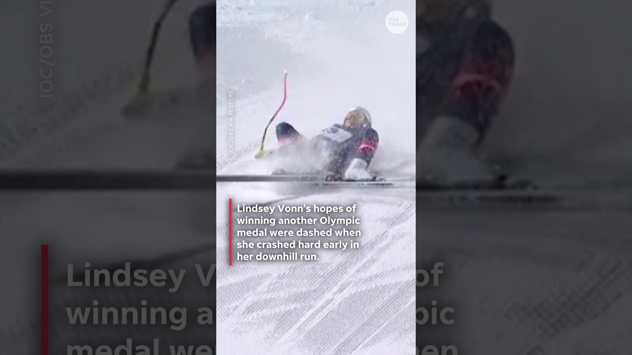 Fans react to Lindsey Vonn&rsquo;s crash at Winter Olympics