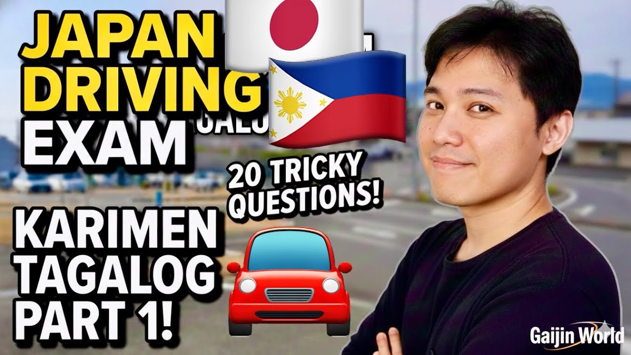 🇯🇵🇵🇭[PODCAST] JAPAN TAGALOG KARIMEN DRIVING TEST PART 1: 20 TRICKY QUESTIONS EXPLAINED TAGALOG GUIDE