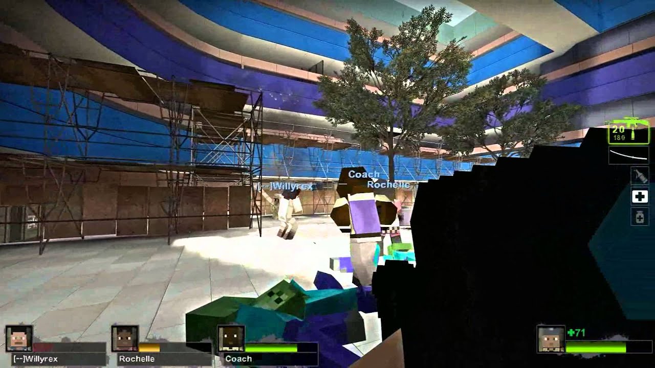 EL SNIPER - Willyrex Y sTaXx - MINECRAFT MOD - LEFT 4 DEAD 2 [Parte 2]