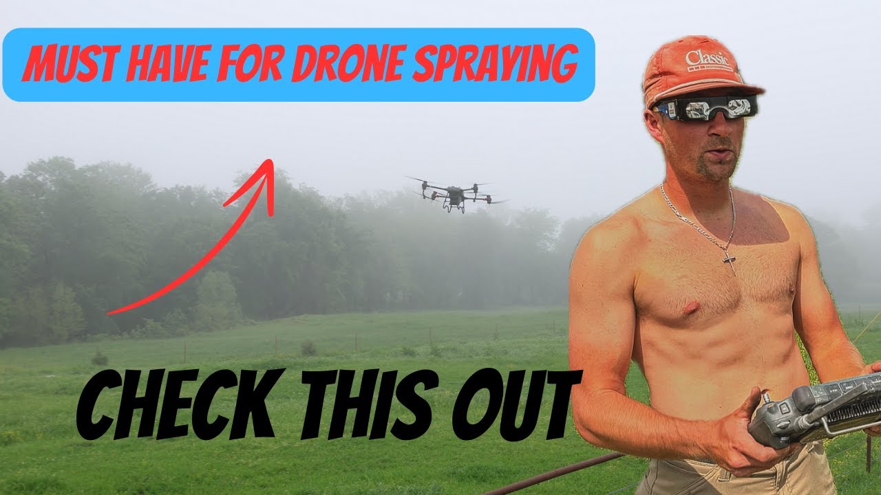 DRONE SPRAYING IN THE FOGGGGGG 