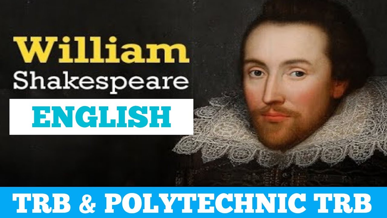 TRB, POLYTECHNIC TRB ENGLISH : WILLIAM SHAKESPEARE #salemcoachingcentre #trbenglish #polytechnictrb