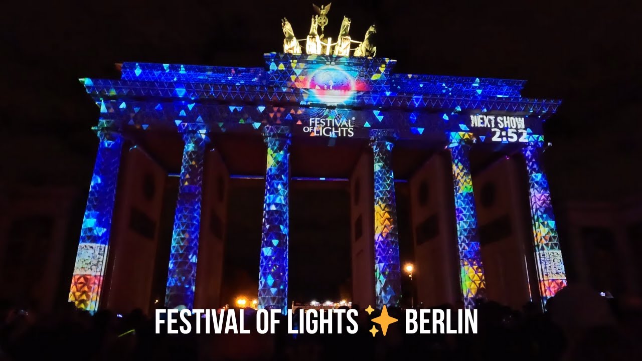 Festival of Lights 2025 – Brandenburger Tor & Potsdamer Platz | Berlin Night Walk in 4K