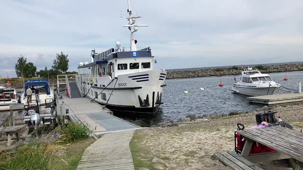 Myy visits Tankar island  by a boat called Jenny. Myy vierailee Tankarin 🛳️saarella Jennyllä. ☀️ 🐶
