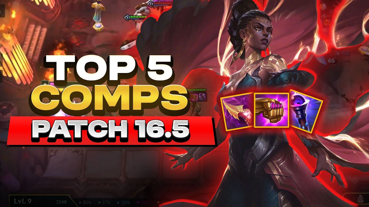 TOP 5 COMPS in Patch 16.5 Teamfight Tactics