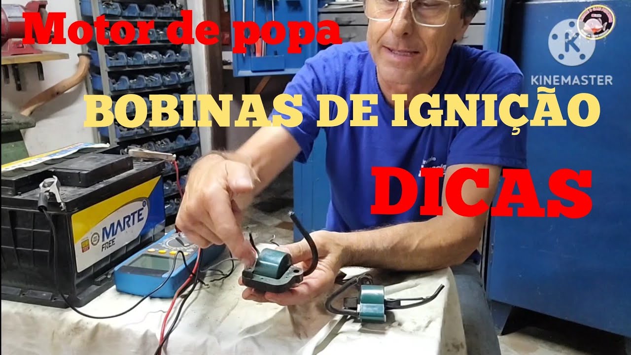 BOBINA DE IGNIÇÃO  -- TESTE PRÁTICO  -  MOTOR DE POPA...