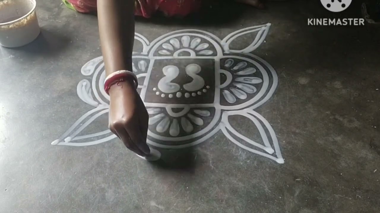 New Alpona Design 30 | Rangoli | YouTube