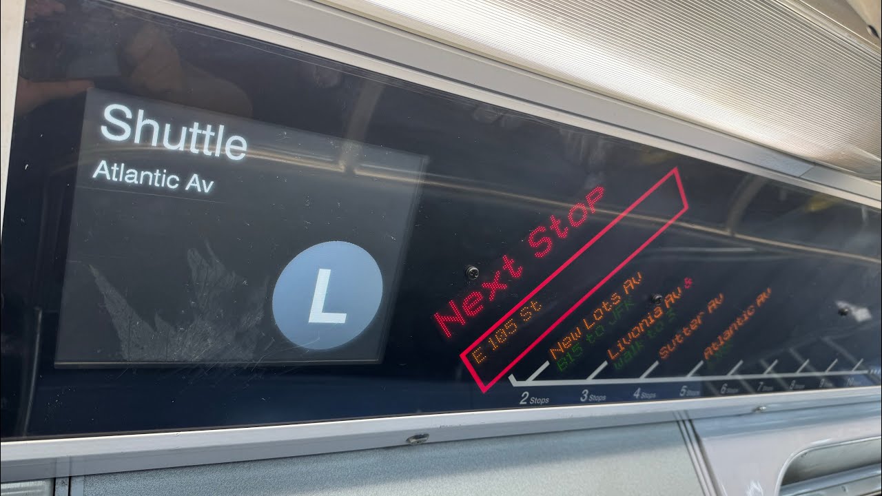 BMT Canarsie Line: R160A (L) Train Ride from Canarsie Rockaway Pkwy to Atlantic Ave