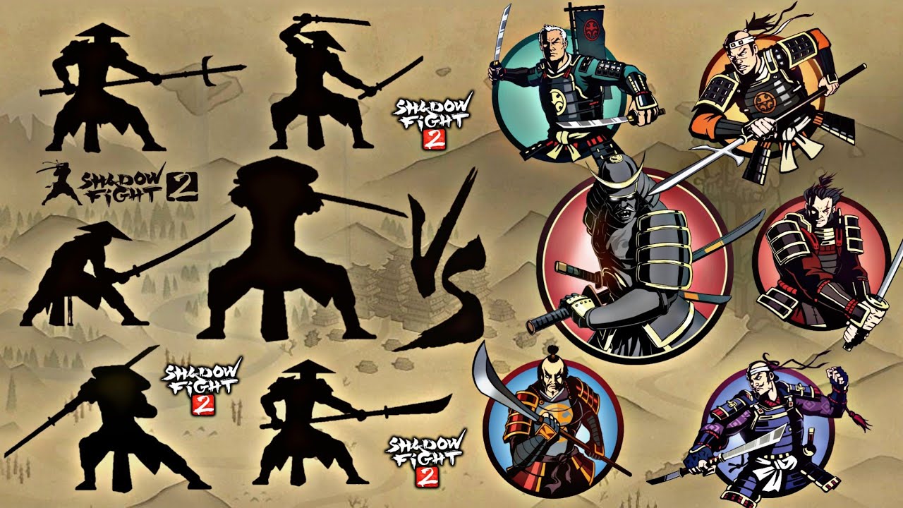 Shadow Fight 2 | Shogun and Bodyguards Weapon vs Shogun and Bodyguards