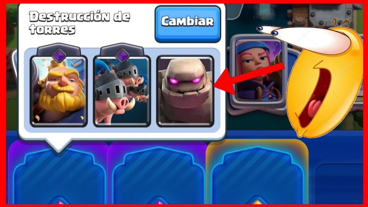 Clash Royale pero por cada carta tengo tres elecciones!