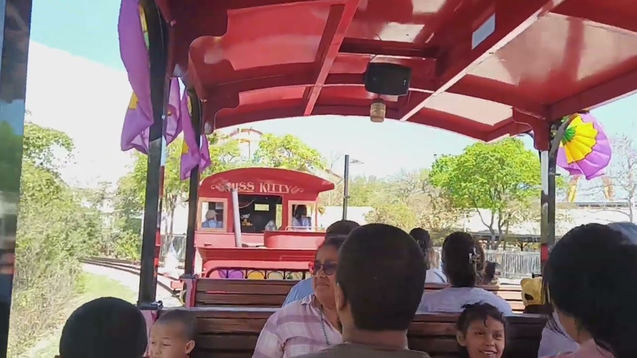 My Train Ride at Six Flags