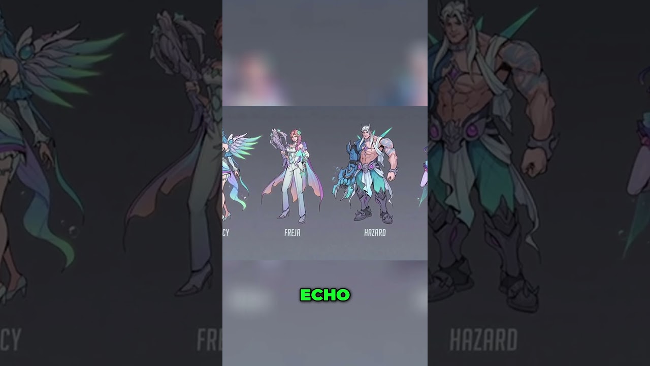 A dark neon and fairy skin set were included in an Overwatch 2 survey  