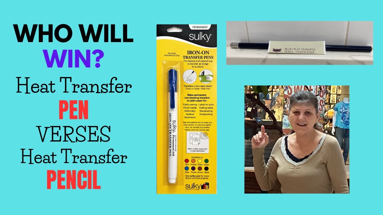WHO WILL WIN!! Heat Transfer Pen Verses Sulky Heat Transfer Pencil (Don't Miss This)