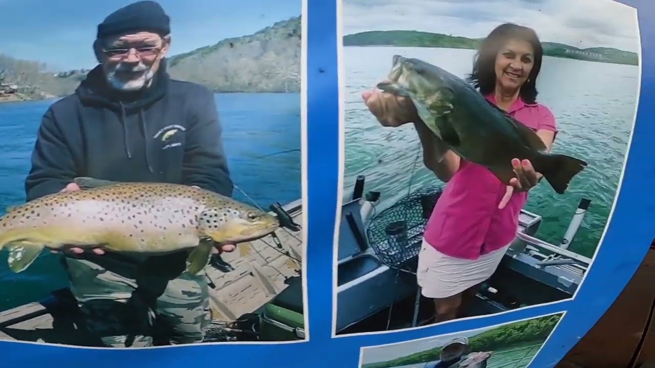TROUT FISHING Lake Taneycomo in Branson Missouri