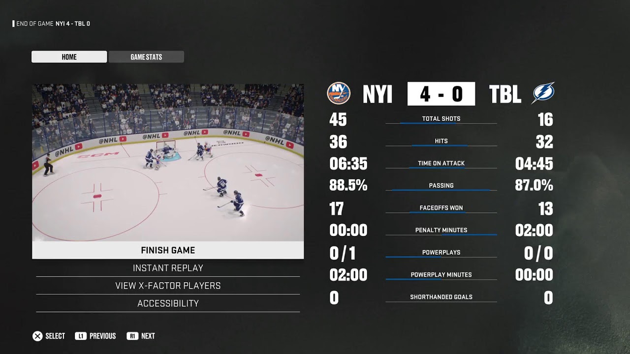 NY Islanders vs Tampa Bay Lightning