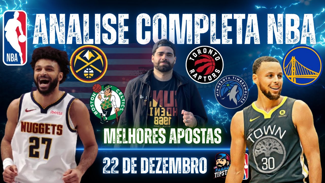 MELHORES PALPITES DA NBA PARA HOJE (SEGUNDA-FEIRA) - 22 12 2025