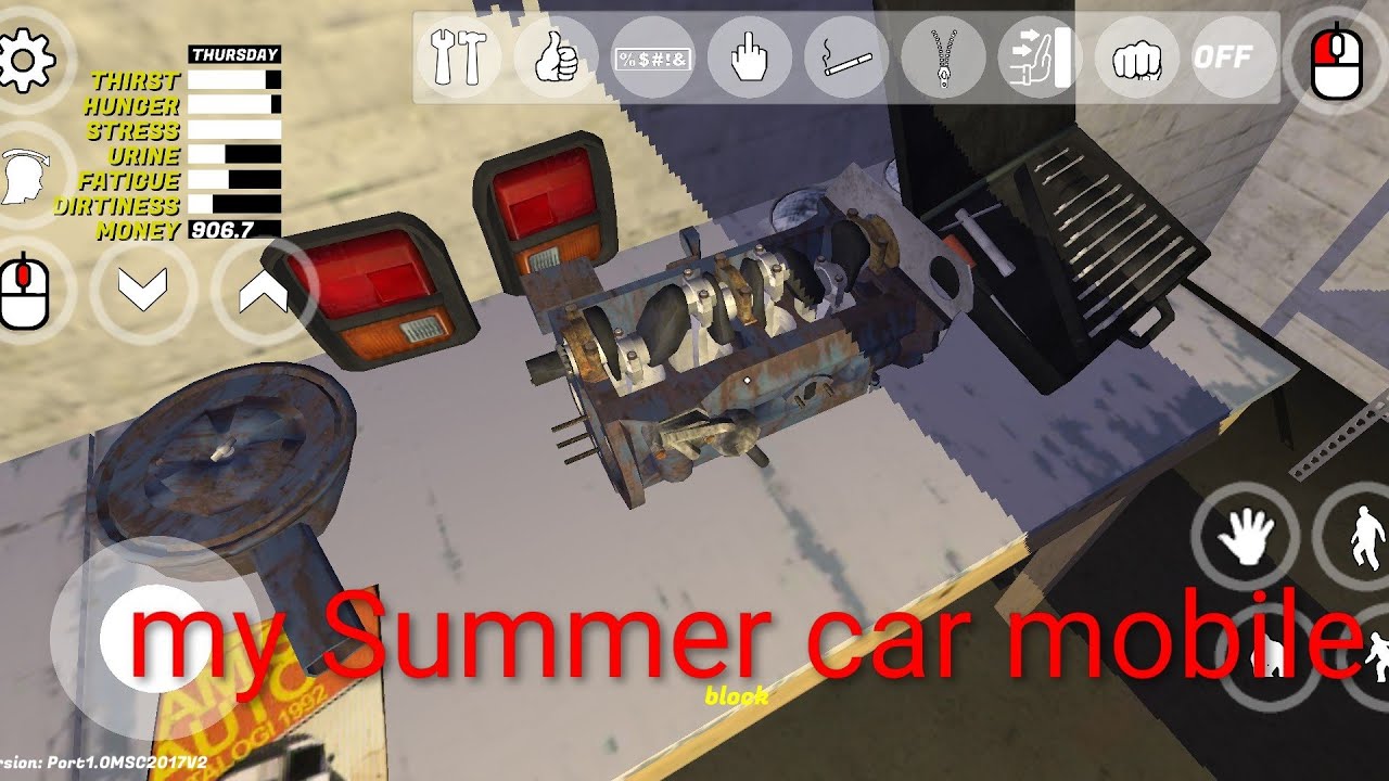 EP9 my Summer car mobile montando o motor última parte eu espero 
