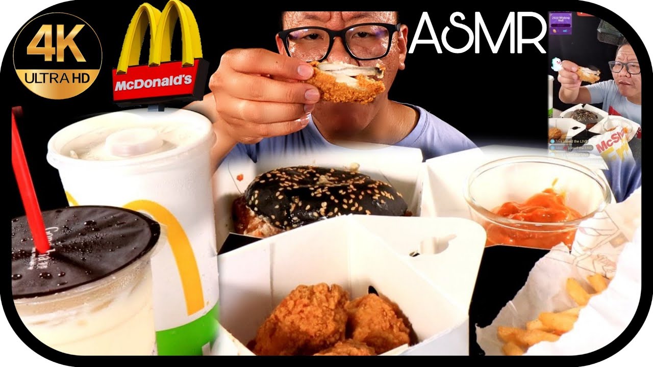 (ENG SUB) ASMR MUKBANG EP. 58 | MCDONALDS | NINJA BURGER | HAPPY SHARING BOX | SEAWEED SHAKER FRIES