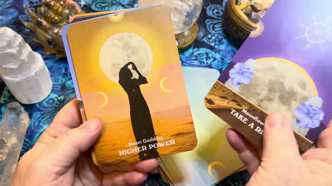 Deck Flip Through Moonology™ Messages Oracle: A 48-Card Deck by Yasmin Boland