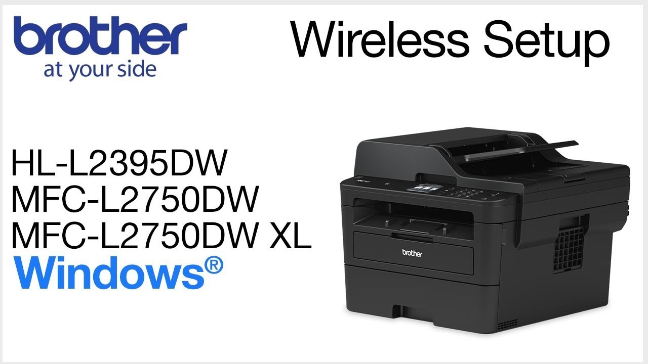 Connect MFCL2750DW to a wireless computer - Windows