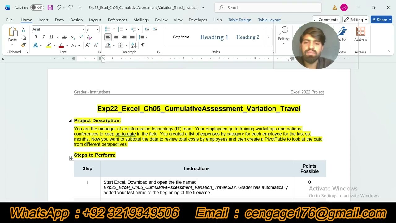 Exp22_Excel_Ch05_CumulativeAssessment_Variation_Travel | Exp22 Excel Ch05 CumulativeAssessment