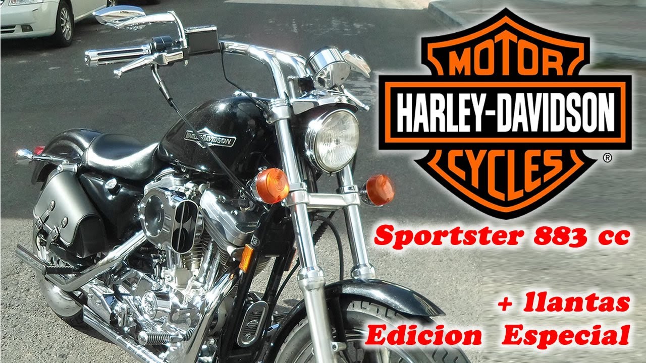 Harley Davidson Sportster 883 Personalizando y Llantas Edición Especial