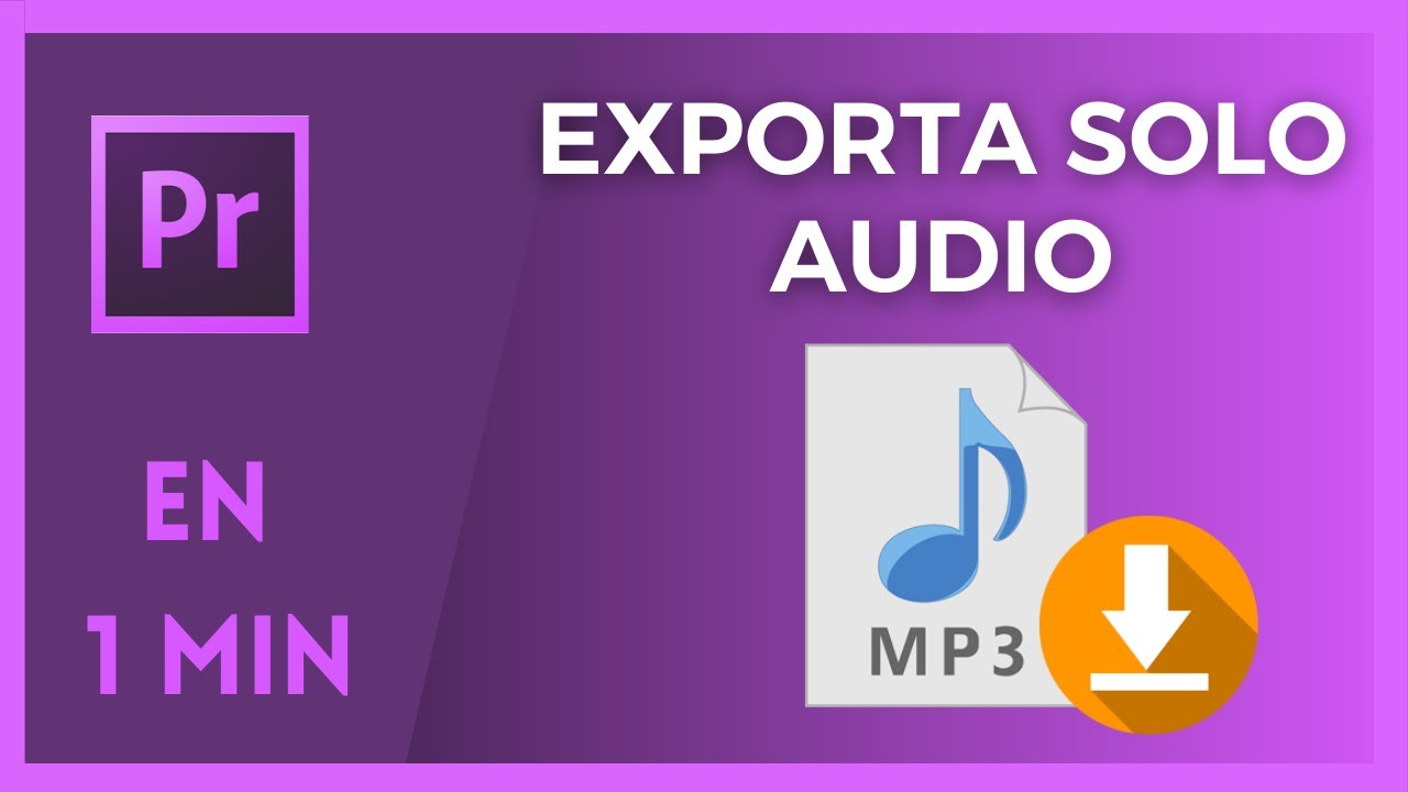 🎵 Exportar Solo tu AUDIO en Adobe Premiere Pro 🎵